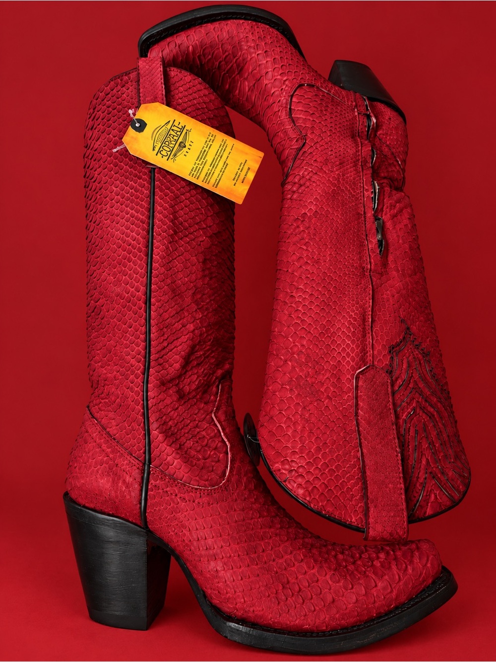 Corral A4194 Red Python Tall Western Cowboy Boots BNWT Box Size 8.5